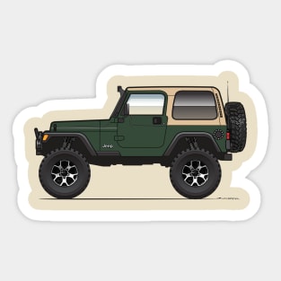 Green TJ Sticker